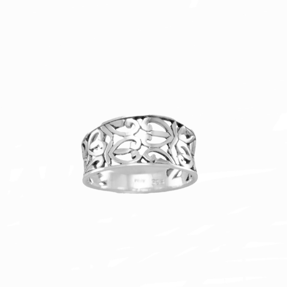 🥰 STRONG HEARTS STERLING SILVER RING